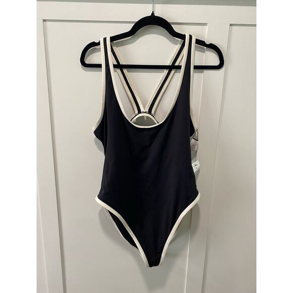 L*SPACE NWT Ebony One-Piece Bathing Suit in Black - Picture 4 of 8